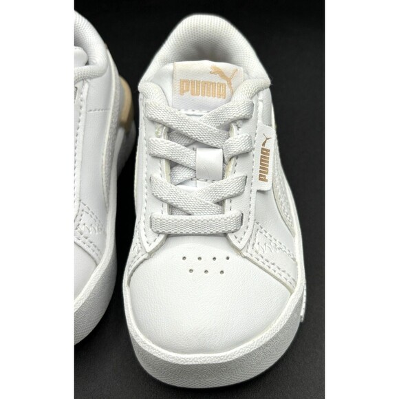 Puma Jada Animal Leopard Print Toddler Sneaker Size 5C White Granola Black NNB - Picture 13 of 16